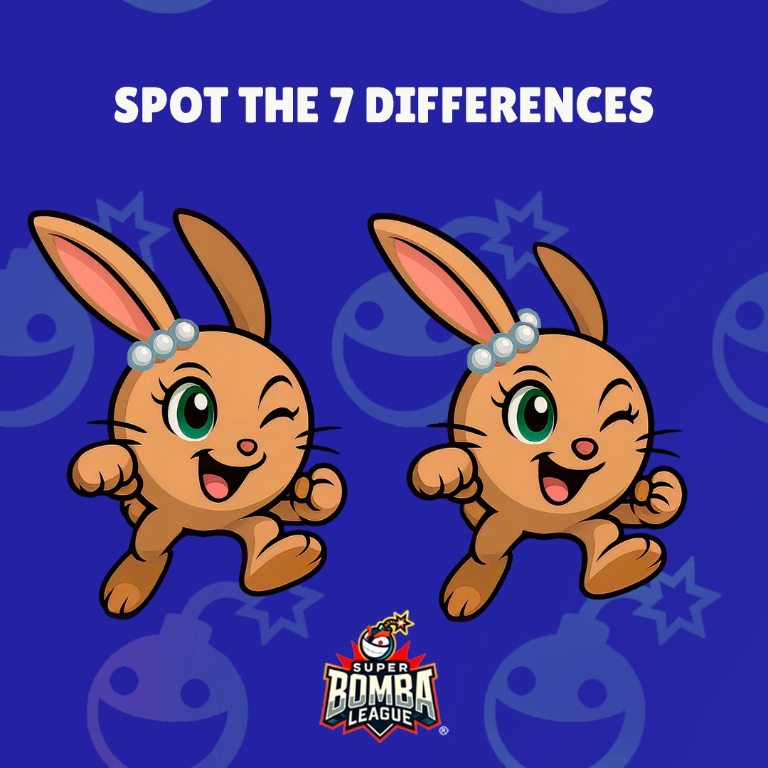 👀 Only the sharpest eyes can see it…

Eva is a spy who may use decoys to fool her rivals.

Can you spot the 7 differences between the real Eva and her double? 🐰🕵️‍♀️

#SuperBombaLeague #IndieGame #GameDev #FindTheDifferences #IndieDev #IndieGames #Gaming