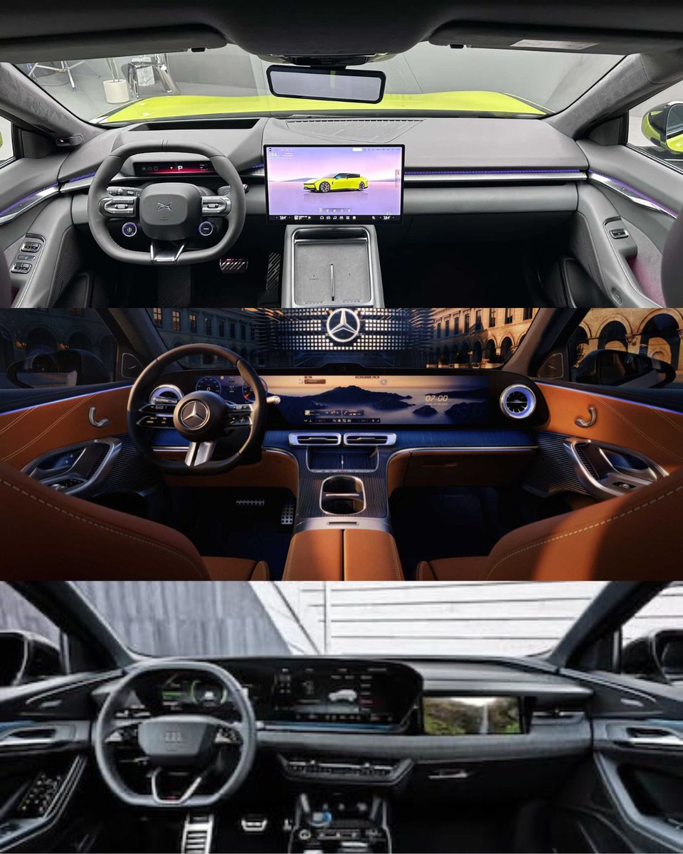 Dear German Premium OEMs.
2000s called, they want their UI design back. 🤷🏽

I’ve been really looking forward to exploring the new releases from the likes of Audi, Merceedes etc but also Chinese challengers.

What surprised me most was this:

To me, the German cockpits look dated