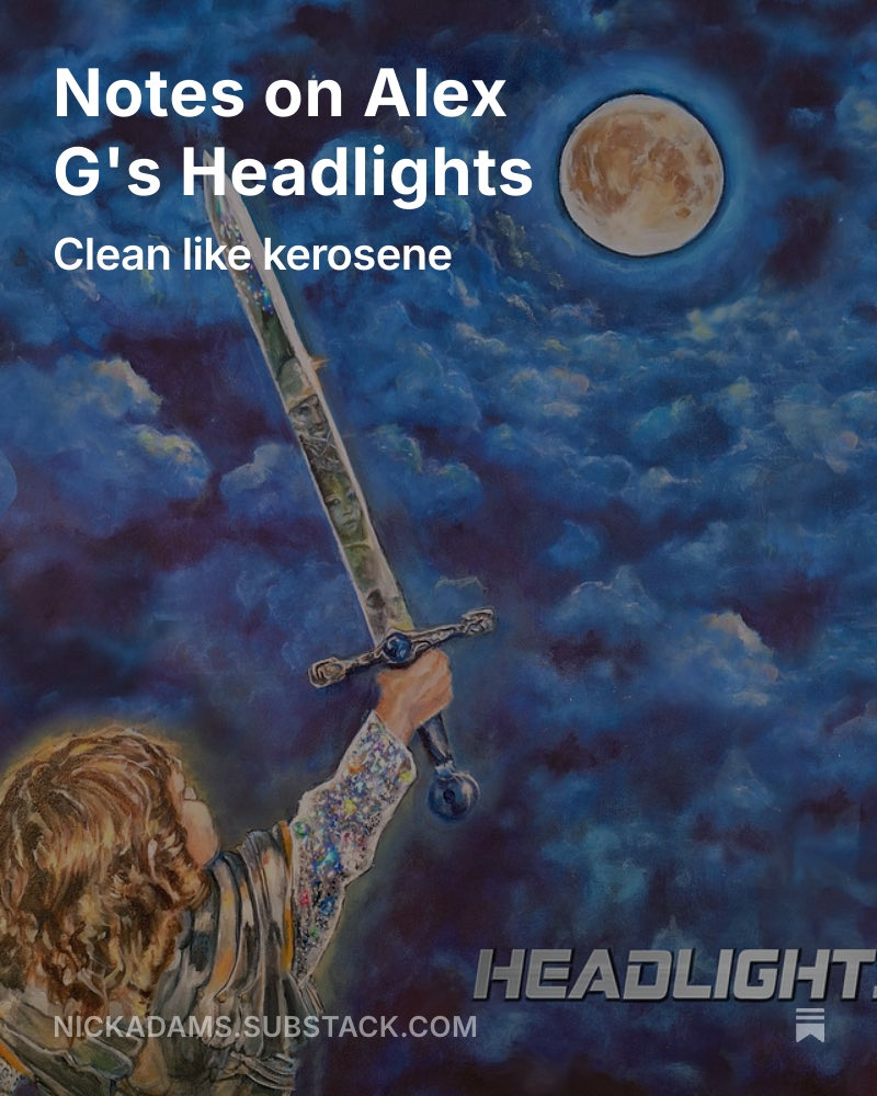 Went track by track through Alex G’s Headlights