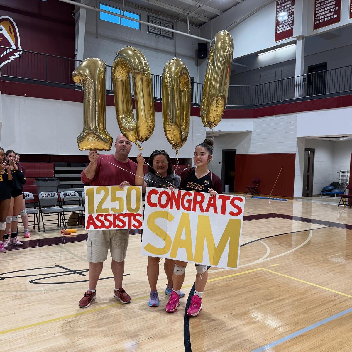 Sam Baty (@sambaty2027) on Twitter photo A couple of weeks ago, I topped 1000 assists for my school career, and my team recognized the milestone at our next home match last Thursday. Thank you to <a href="/TWS_walkervball/">The Walker School Volleyball</a>, <a href="/LassiterVB/">Lassiter Volleyball</a> & all the passers and hitters I have played with the last 2 seasons. Next up is 2000! A couple of weeks ago, I topped 1000 assists for my school career, and my team recognized the milestone at our next home match last Thursday. Thank you to <a href="/TWS_walkervball/">The Walker School Volleyball</a>, <a href="/LassiterVB/">Lassiter Volleyball</a> & all the passers and hitters I have played with the last 2 seasons. Next up is 2000!