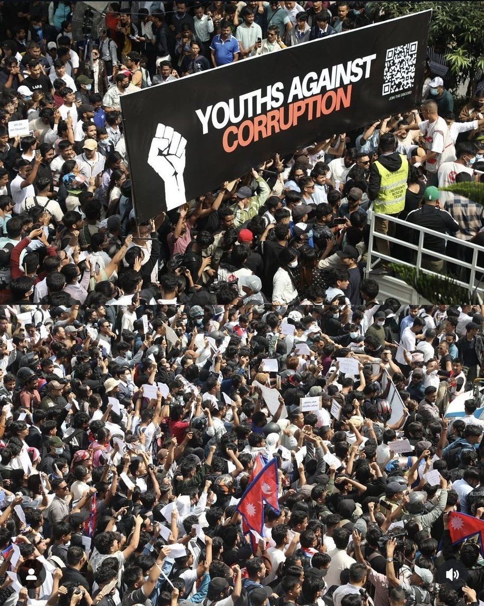 paudel221's tweet photo. #GenZProtest #AgainstCorruption https://t.co/TJ53cDQ15D
