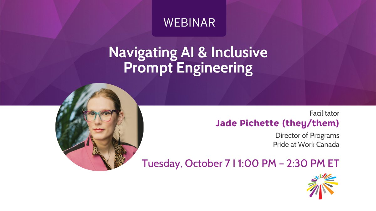 👉Join us on October 7 for an exclusive partners-only webinar to learn from a panel experts how to avoid reproducing bias and harmful stereotypes when using generative AI to create content for or about queer and trans communities. ow.ly/XIyw50WSizw