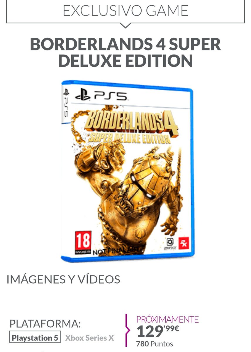 <a href="/despistao1/">Sandra Manzano Vilar</a> <a href="/karlock83/">Karlock</a> <a href="/VideojuegosGAME/">GAME España</a> <a href="/davizconz83/">D҉A҉V҉I҉Z҉C҉O҉N҉Z҉ ™</a> <a href="/PlayStationES/">PlayStation España</a> <a href="/AceitunaAtomica/">🫒 La Aceituna Atómica😘</a> <a href="/albergoku94/">Alberto 🎮</a> <a href="/AlberGame/">Alber Sánchez - ALBERMAN 🎮🖋🥥🍫</a> <a href="/SergioSrRubio/">Sergio Sr. Rubio</a> Tengo todas las ediciones colecciónistas que salen y juegos día 1.

Gastatelo si lo quieres,para mí si merece la pena.

Está es la que me llega está semana.

180 la de la figura más 120 del juego.