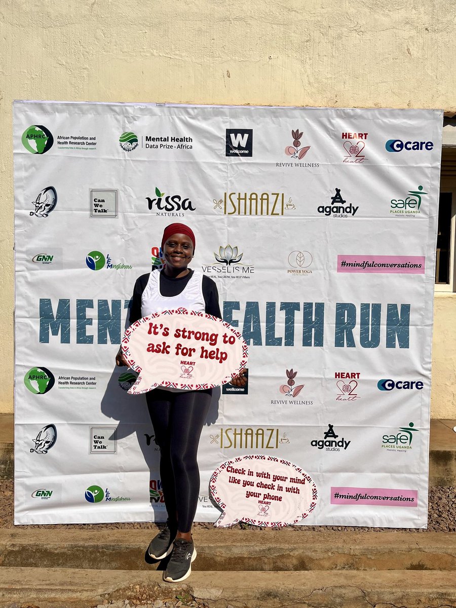 ShakiraNamulem1's tweet photo. I took part in a #mentalhealthrun and it reminded me that caring for our minds is just as important as caring for our bodies๐๐๐ #MentalHealthAwareness #WellnessJourney https://t.co/6gFez27oEQ