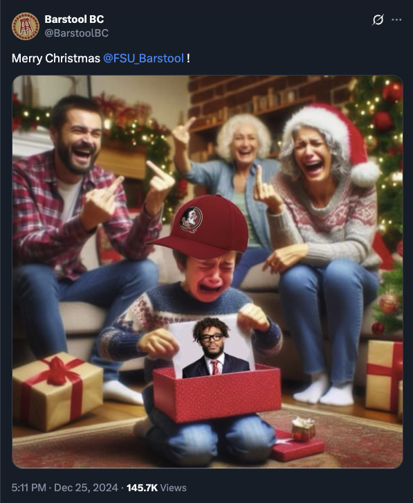 The gift that keeps on giving! Thanks, <a href="/BarstoolBC/">Barstool BC</a>!
