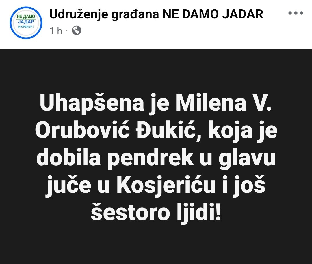 Puštajte Milenu! SNS je maltretira mesecima. PUŠTAJTE MILENU!
