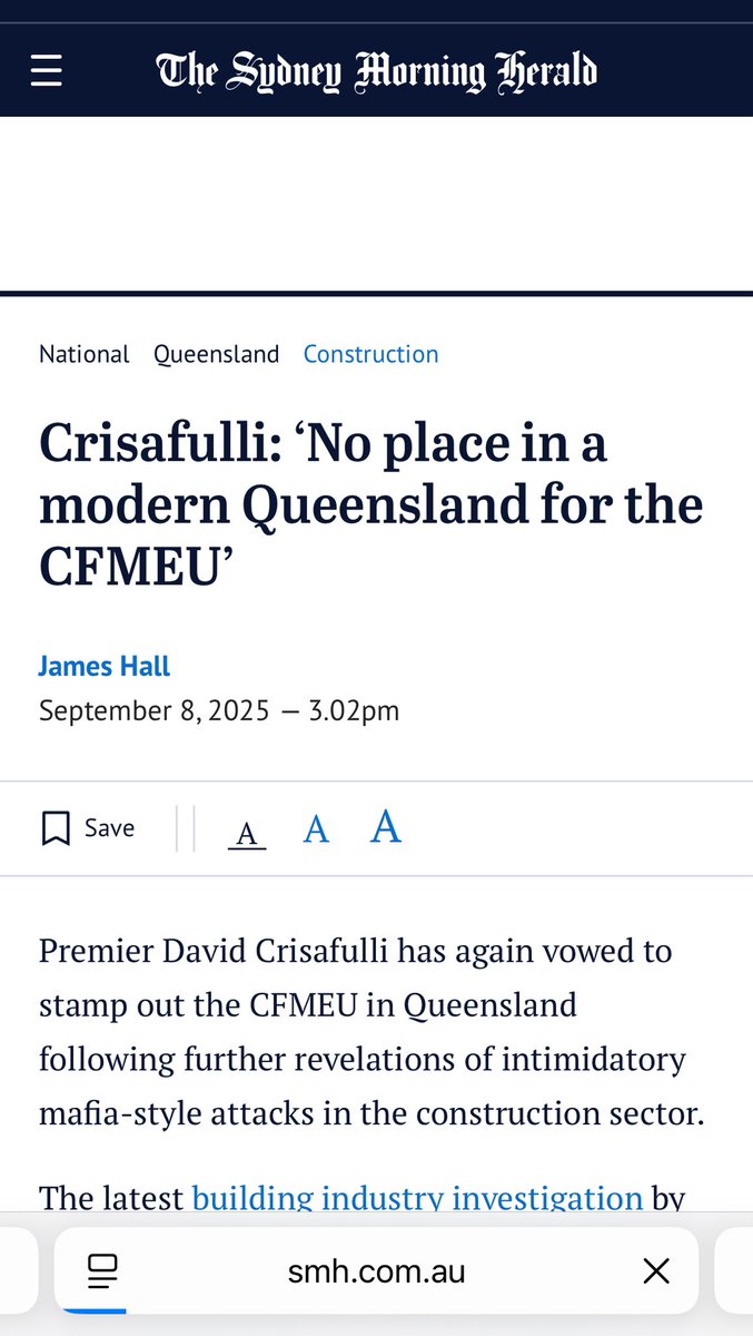Earlier this year the then federal opposition leader, Peter Dutton, pledged to exclude the CFMEU from QLD road projects - which is very likely illegal.

Without a Dutton win, the QLD LNP will not have federal support in their efforts to vilify unions - starting with the powerful