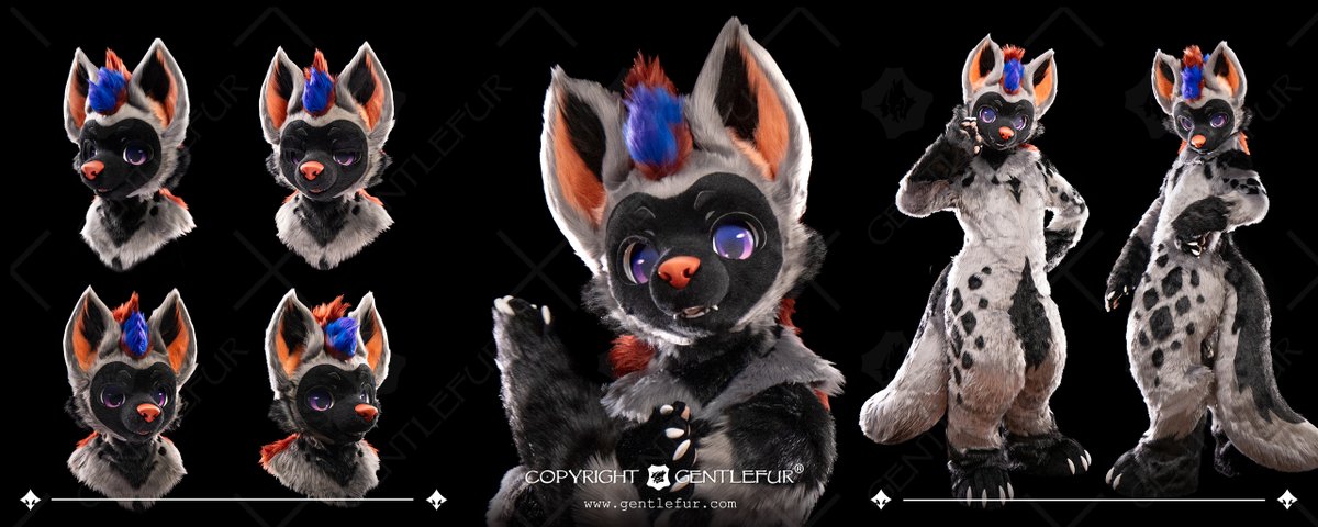 Kemono style fursuit commission of Phish ,orange and purple accents making the character pop and live.
#Kemono #fursuit #commission #furry