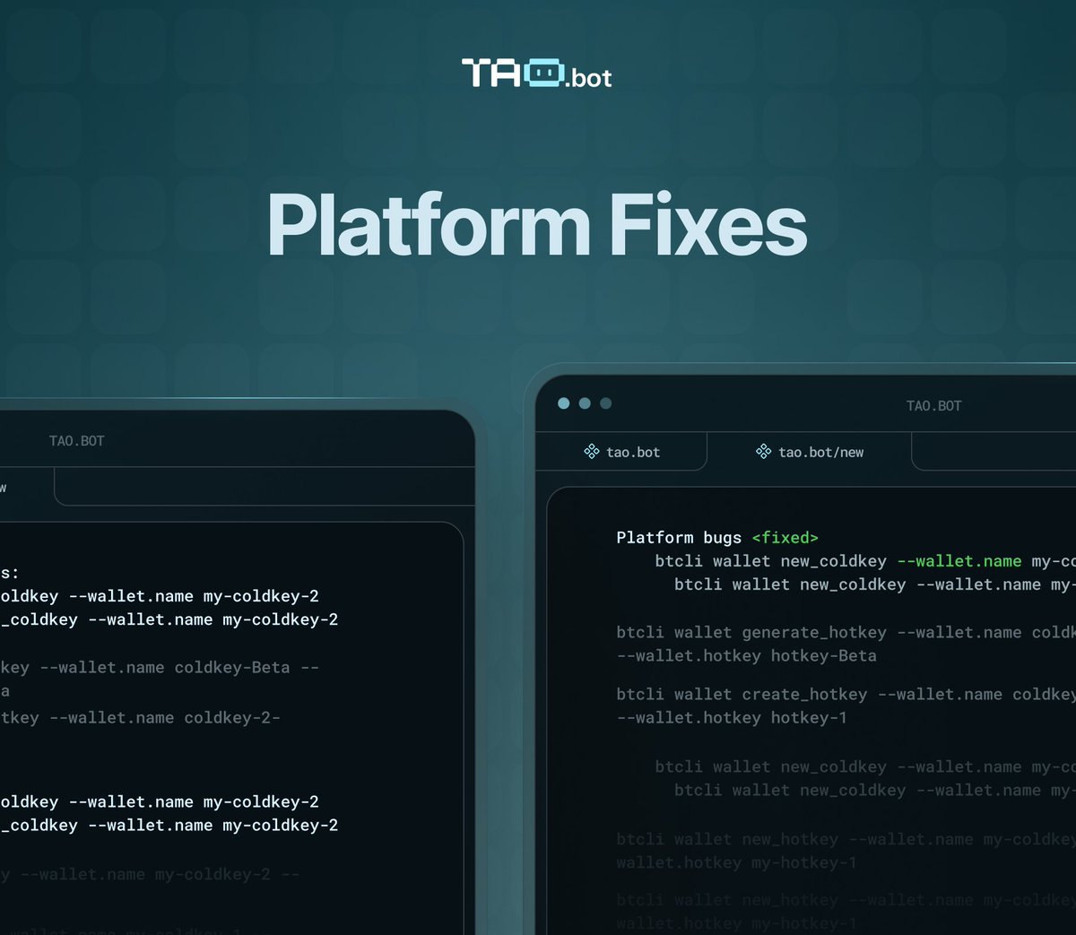 🛠️ Platform Update: Fixes &amp; Polish

Explore:
- Favorites for subnets now work reliably
- Subnet list layout cleaned up

Subnet pages:
- Transactions table loads correctly
- Notifications dismiss on click
- Stability fix for “All liquidity positions”
- Swap fees now calculated