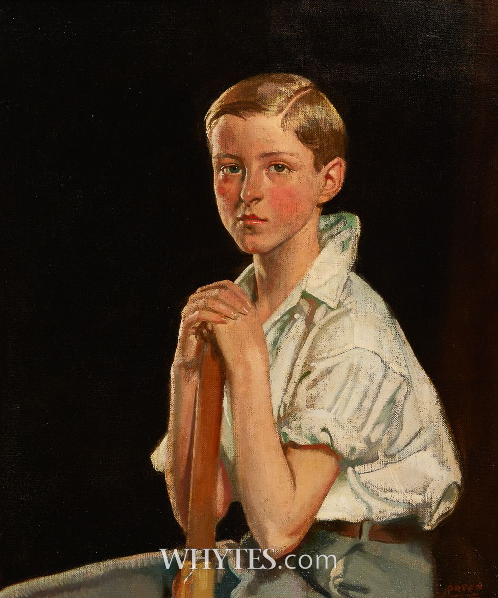 Ferris St George (age 13) by Sir William Orpen, who may have been his father. 
Est: €60,000 - €80,000 <a href="/WhytesDublin/">Whyte's Auctioneers</a> 29th Sept 2025. 
sirwilliamorpen.com/ferris-st-geor…