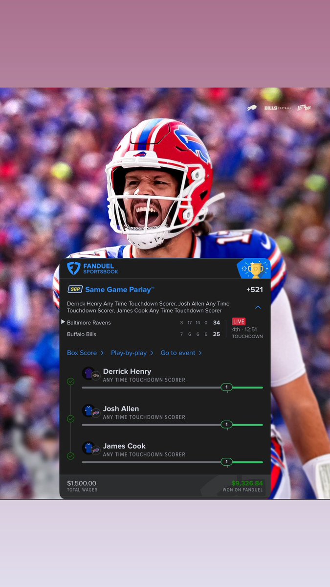 NoSweatBets___'s tweet image. NFL WEEK 1‼️ Anita-Max-Win‼️ Discord has been off to an amazing run! Come join us!!! #NFL #Fanduel #Bills #Steelers #Parlay #SportBets #Week1