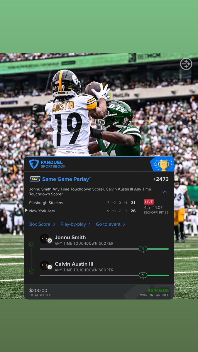 NoSweatBets___'s tweet image. NFL WEEK 1‼️ Anita-Max-Win‼️ Discord has been off to an amazing run! Come join us!!! #NFL #Fanduel #Bills #Steelers #Parlay #SportBets #Week1
