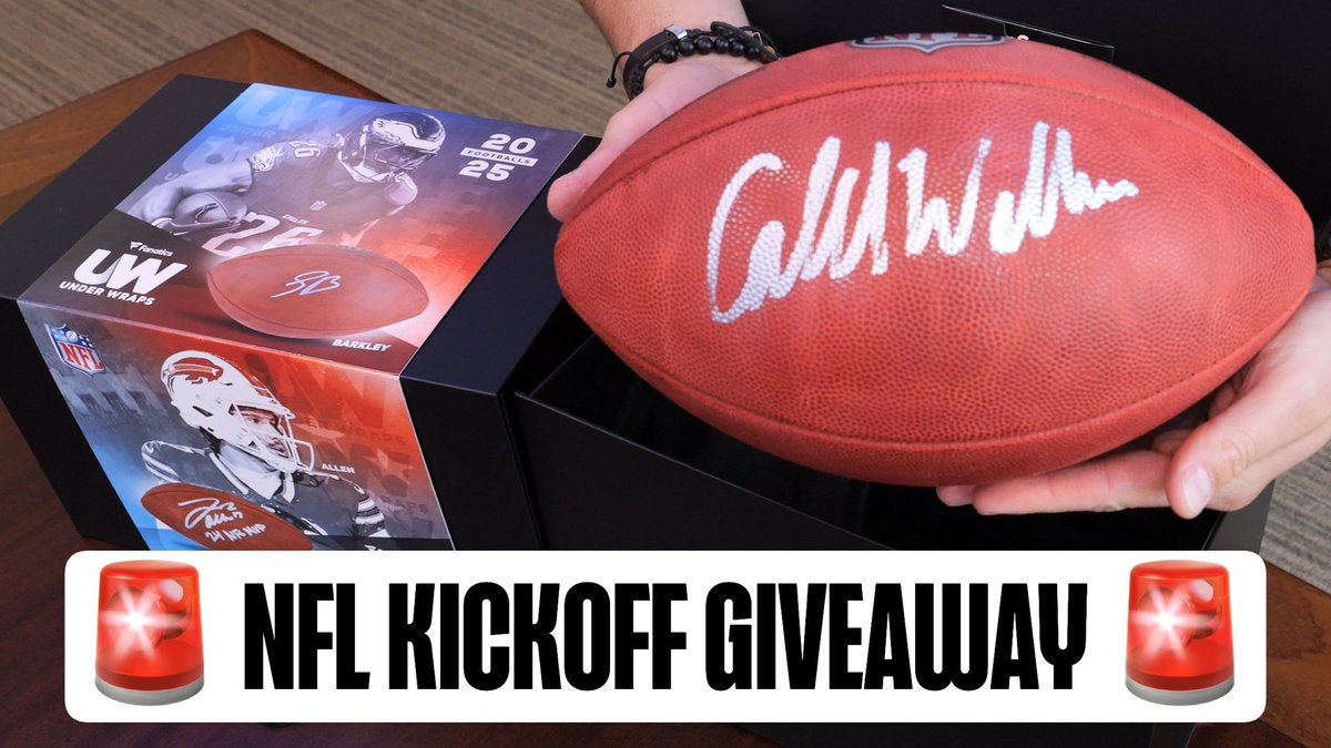 Fanatics Authentic (@fansauthentic) on Twitter photo First #MNF of the season in Chicago tonight 🏈
We're giving away this signed <a href="/CALEBcsw/">Caleb Williams</a> football pulled from our 2025 #NFL Under Wraps 👀 To win,
1️⃣ Make sure you're following <a href="/FansAuthentic/">Fanatics Authentic</a>
2️⃣ Retweet and tag a friend in the comments First #MNF of the season in Chicago tonight 🏈
We're giving away this signed <a href="/CALEBcsw/">Caleb Williams</a> football pulled from our 2025 #NFL Under Wraps 👀 To win,
1️⃣ Make sure you're following <a href="/FansAuthentic/">Fanatics Authentic</a>
2️⃣ Retweet and tag a friend in the comments