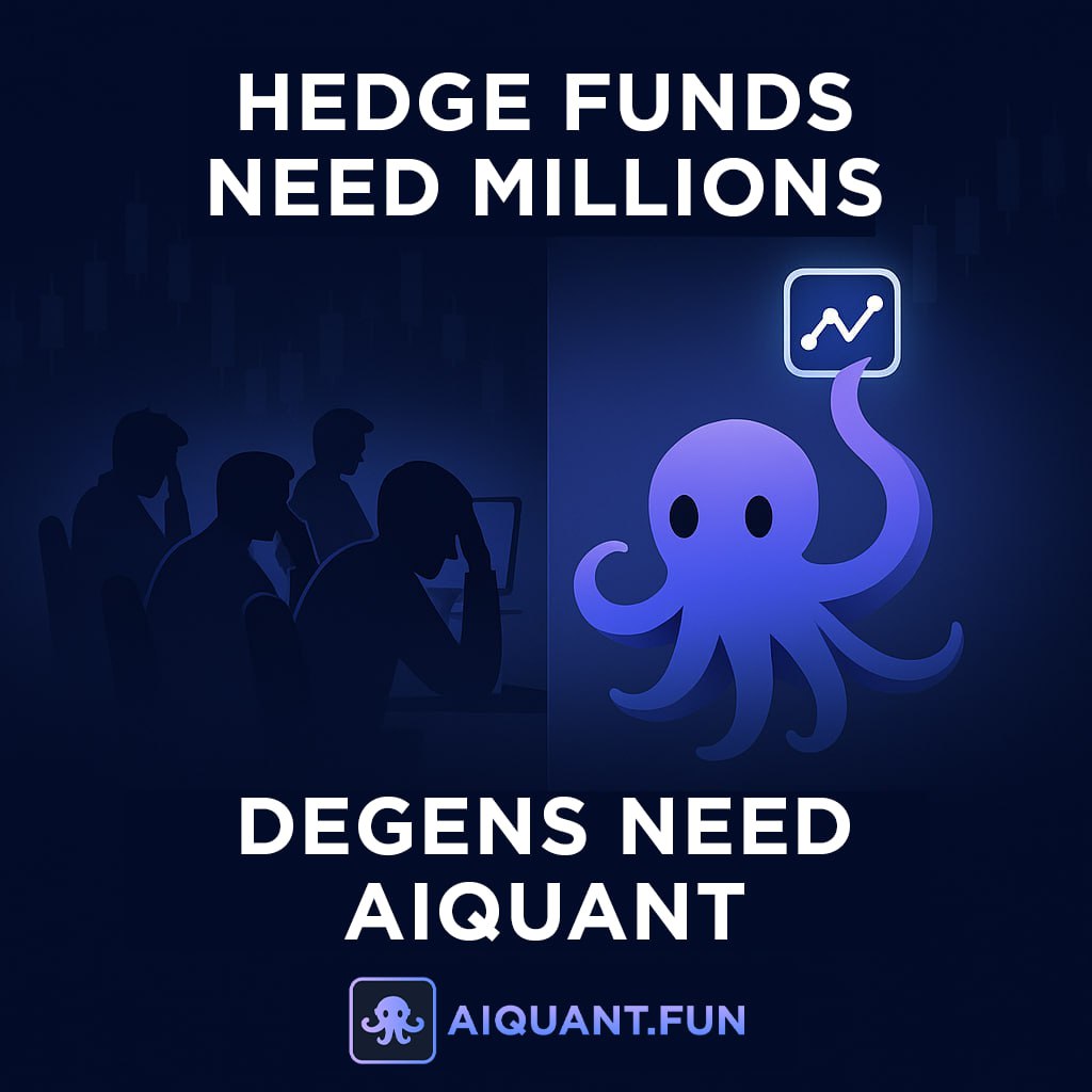 aiquantfun's tweet image. Hedge funds spend millions building quant teams.
AIQuant makes it no-code.
Launch your own agent without a single line of code and trade like a pro, nonstop. 🔄
