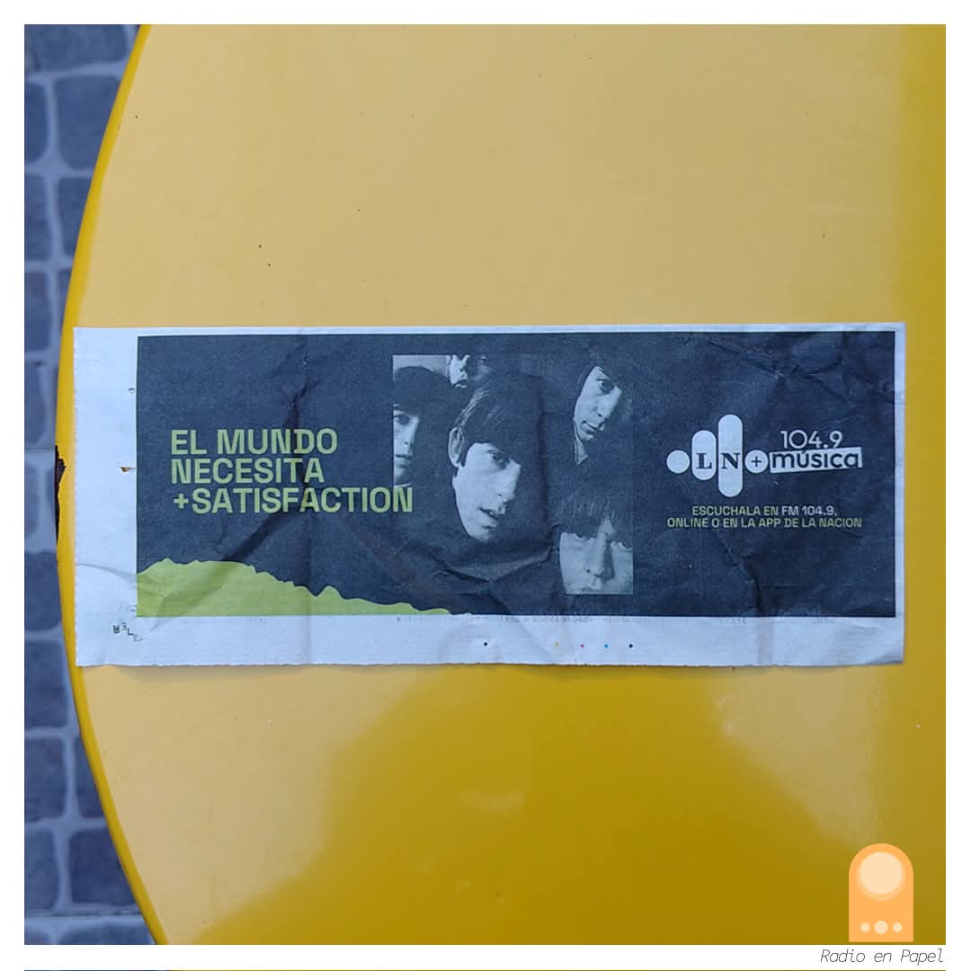 El mundo necesita más satisfacción y más radio.

📻 <a href="/lanacionmusica/">LA NACIÓN 104.9</a>
🎧 "Promo 1"
🔎 Diario "La Nación", Marzo 2025.

Más contenido en radioenpapel.blogspot.com

#radio #105AñosDeRadio #afiches