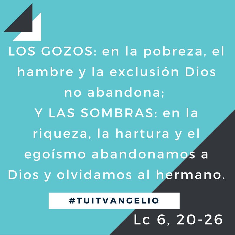 #10DeSeptiembre 
#Lc6,20-26               
#Tuitvangelio 

#EvangelioDelDía