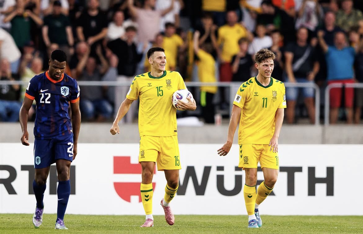 torinofcbrasil's tweet photo. 🇱🇹 Seleções nacionais, #Gineitis marca novamente com a Lituânia.

Gvidas Gineitis marcou um gol e deu uma assistência na derrota da Lituânia pra Holanda . https://t.co/botS3dOgym