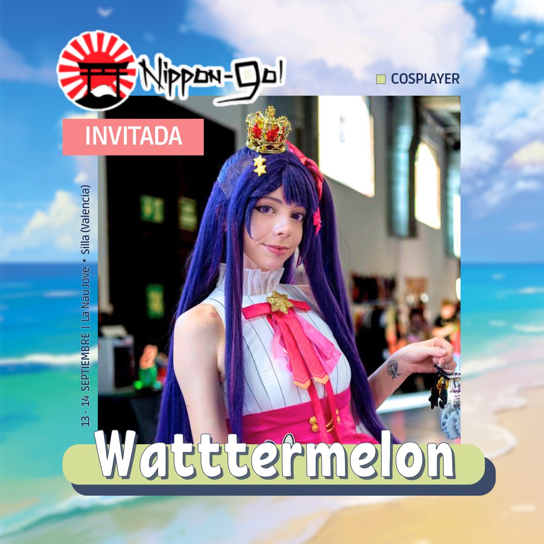 Nuestra siguiente invitada es @watttermelon_cos , cosplayer desde 2017 y especialista en el estilizado de pelucas ✨

Estará luciendo su increíble trabajo y compartiendo su pasión por el cosplay. ¡No dudéis en pasaros a saludar, charlar un ratito y conocer de cerca su arte! 💗😌