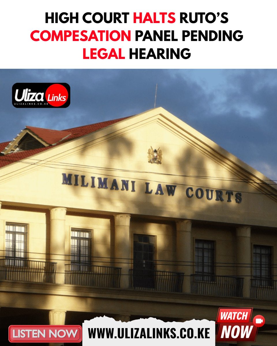 ulizalinks's tweet image. High Court freezes Ruto’s protest compensation panel - what's next? 
#KenyaNews #CourtOrders #Ruto #ProtestVictims #StayTuned