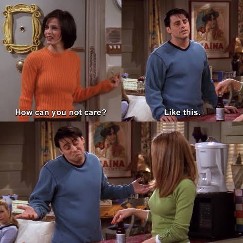 ChandlerBing_12's tweet image. Joey Tribbiani was a mood