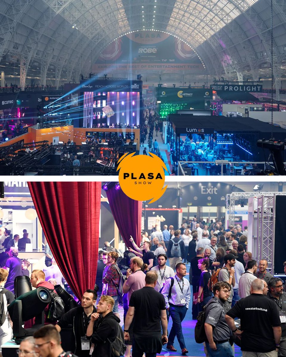 💥 𝗣𝗹𝗮𝘀𝗮 𝗦𝗵𝗼𝘄 se está celebrando ahora mismo en Olympia London.

Desde la Asociación de Autores y Autoras de Iluminación y Vídeoescena queremos agradecer la presencia de nuestros patrocinadores, así como desearles una buena estancia durante toda la feria.