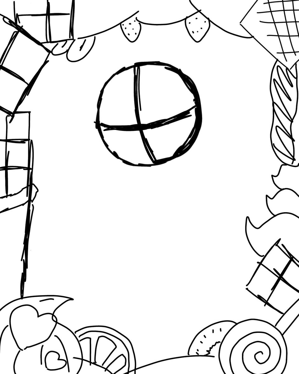 人間の構図より、背景(額縁)がメインになっちゃってる。