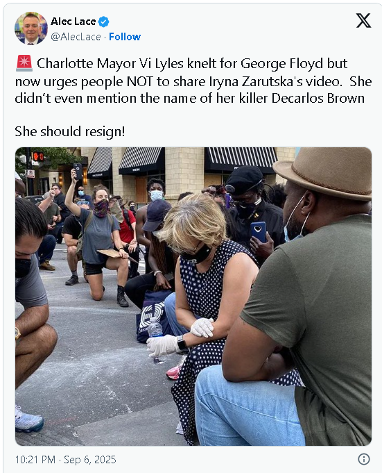 PhillyPILive's tweet photo. Charlotte Mayor Vi Lyles @CLTMayor says light rail murderer must be "treated with the same compassion, diligence and commitment as cancer or heart disease." #IrynaZarutska #ViLyles vote for challenger Maginnis for Mayor of Charlotte (@Maginnis4mayor) / X #CharlotteNC https://t.co/sULKGD3Gcj