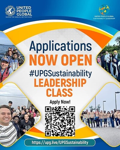 unitedpeople36's tweet photo. Applications NOW OPEN! 🎊
Are you a passionate citizen, who believes your actions can support your local community and that every small positive action can make a difference?

This is your chance! Apply for the #UPGSustainability Leadership program 
👉🏽 https://t.co/JKVrbpc4lM https://t.co/egp5mvFVVi