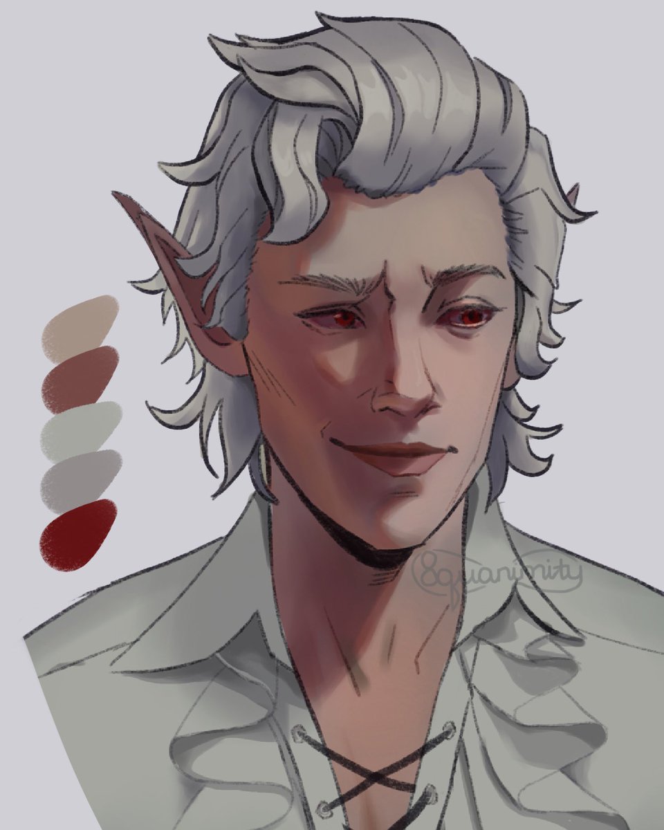 8quanimity4's tweet photo. last but definitely not least 🧛🏻‍♂️

I’ll put all of them together soon, and someone over on reddit asked for Minthara, so do look forward to her (and daddy Halsin 🤣)

#BaldursGate3 #BG3 #bg3fanart #astarion #Vampire #Procreate #portraits #justanibble https://t.co/VhlB4GdT9A
