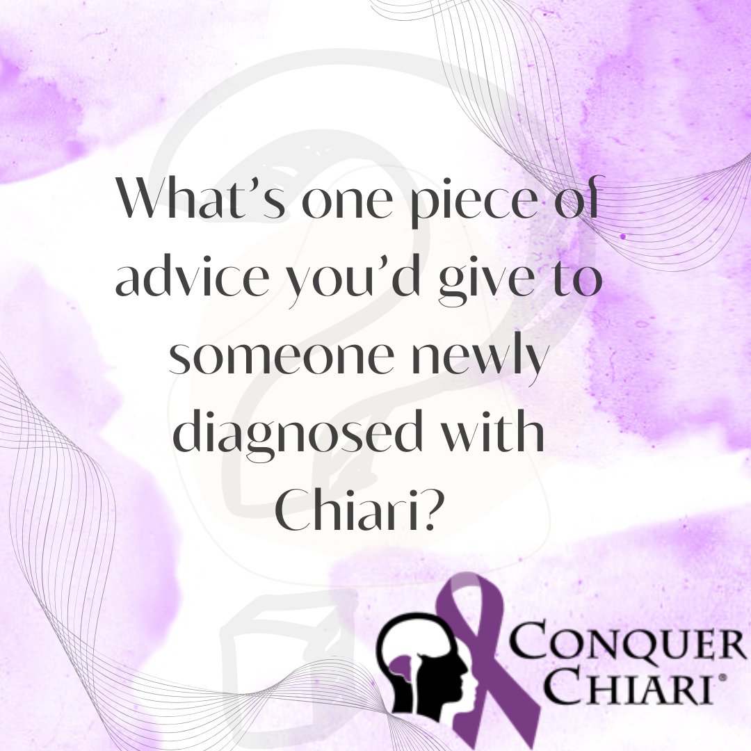 Your words can help someone else today.
✨ What advice would you give to someone newly diagnosed with Chiari?
#ChiariWarrior #ConquerChiari #HopeForChiari