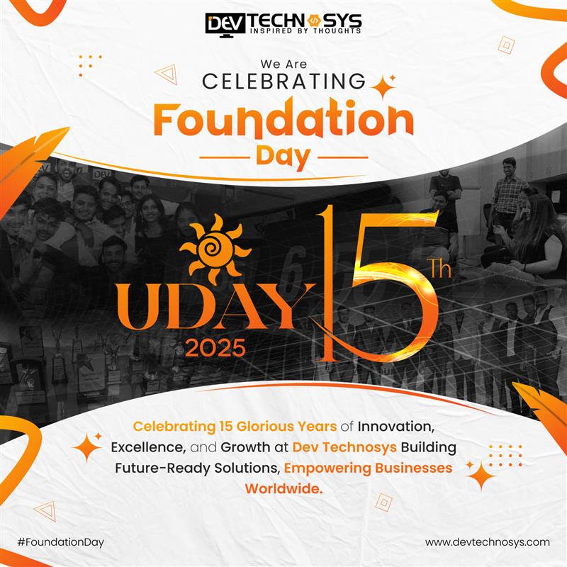DevTechnosys's tweet image. Celebrating 15 years of innovation, growth, and success at Dev Technosys! 🚀✨ Grateful for our journey, team, and clients. Here’s to many more milestones ahead! 🎉 #DevTechnosys #15YearsOfSuccess #FoundationDay #TechInnovation #DigitalTransformation #MobileAppDevelopment