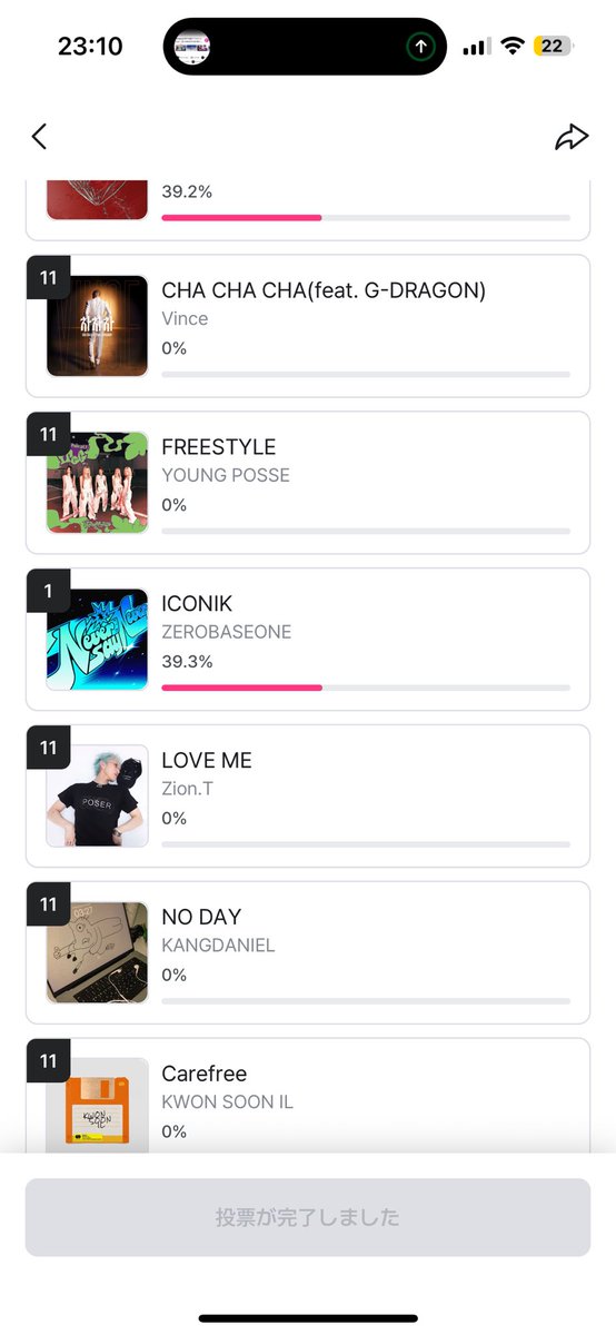 他グルでごめんなさいZEROBASEONEのエムカ事前投票協力していただける方いませんか😭😭もしわからないことあったら教えるのでDMくださいお願いします😭本日の23:59までです。今回が最後のカムバックかもしれないので絶対に一位をとらせてあげたいです。青のアイコンZEROBASEONEICONIC😭お願いします😭