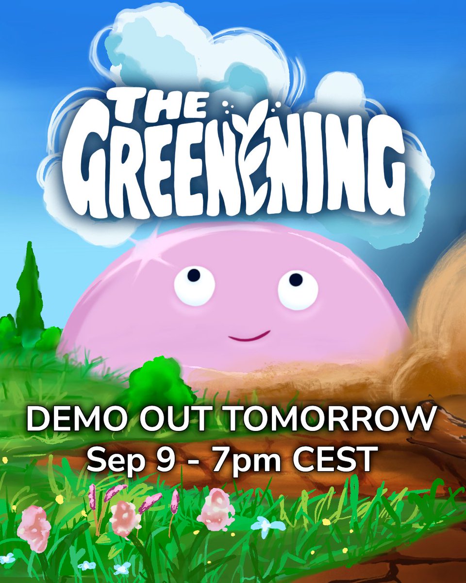 Incredibly excited to announce that The Greenening Demo will be out TOMORROW on Steam! 🌱
Can’t wait to hear your thoughts about this wholesome incremental journey I've been building for the better part of the year 😊

store.steampowered.com/app/3441280/Th…

#indiedev #indiegame
