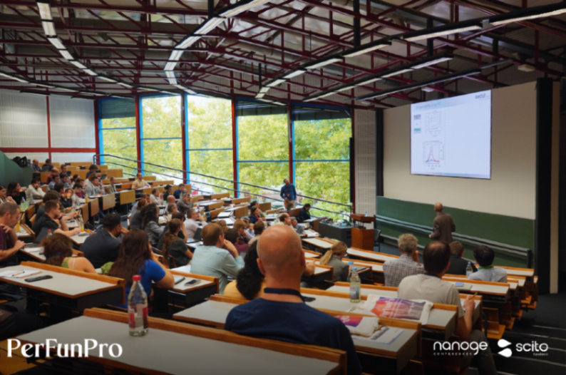 nanoGe_Conf's tweet photo. Perovskite breakthroughs at #PerFunPro:

👉Bruno Ehrler on a combined approach to mobile ion behaviour
👉@janosch_go on the essential solar cell parameters: VOC, JSC and FF
👉Tomasz Marszalek on dimensional hybrid perovskites for large-area electronics

🔗https://t.co/FZQpvTYscO https://t.co/O3jYr4mX8D
