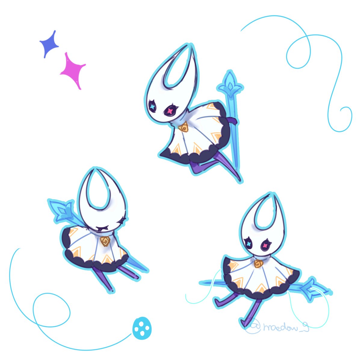 i enjoy drawing her very much
#hornet #gwen 
#silksong #artoflegends