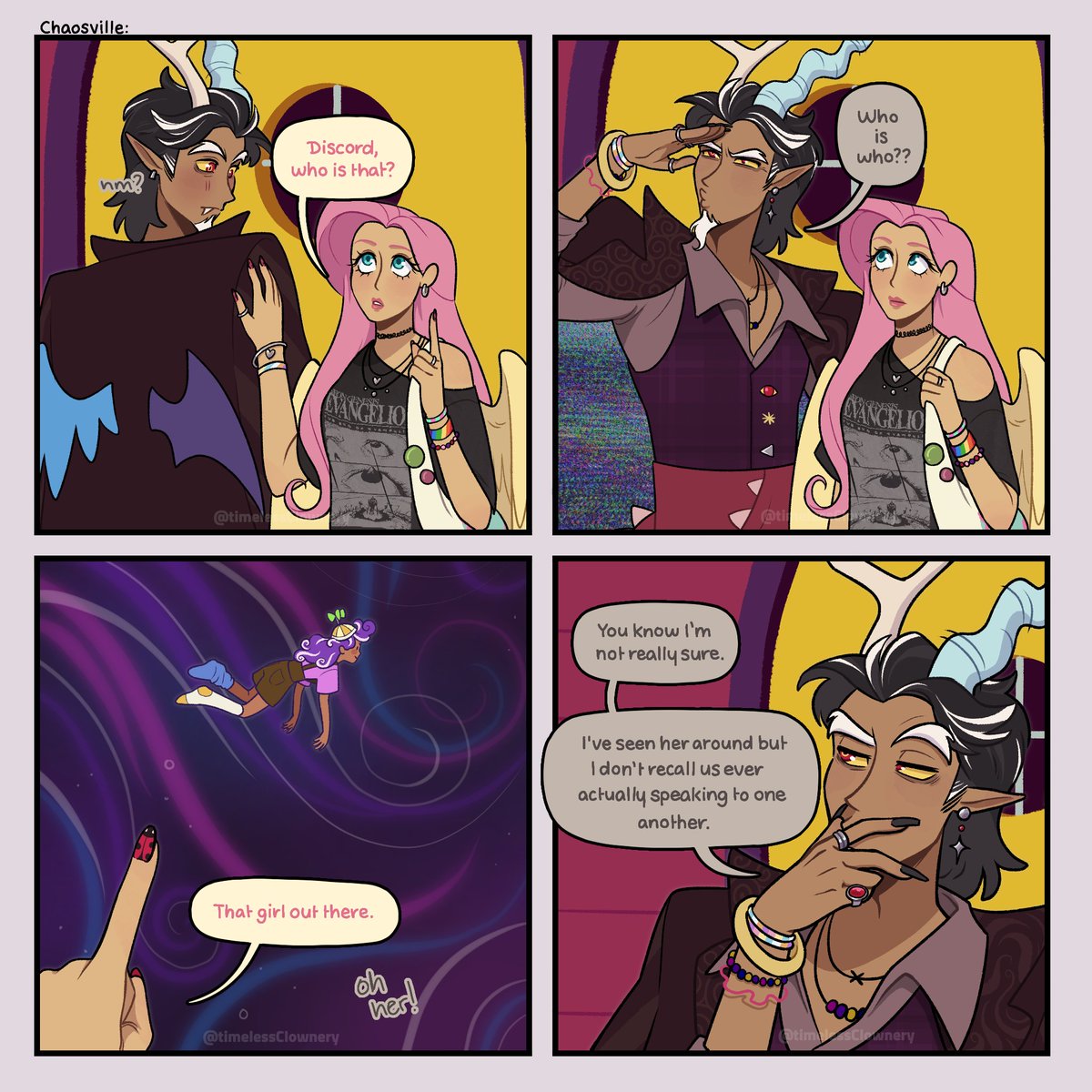 timelessClownry's tweet image. the... neighbor???

#mylittlepony #fluttercord