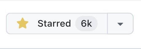 Only two months later, and we’re at 6K stars… wtf https://t.co/ZUPsq3kkCh