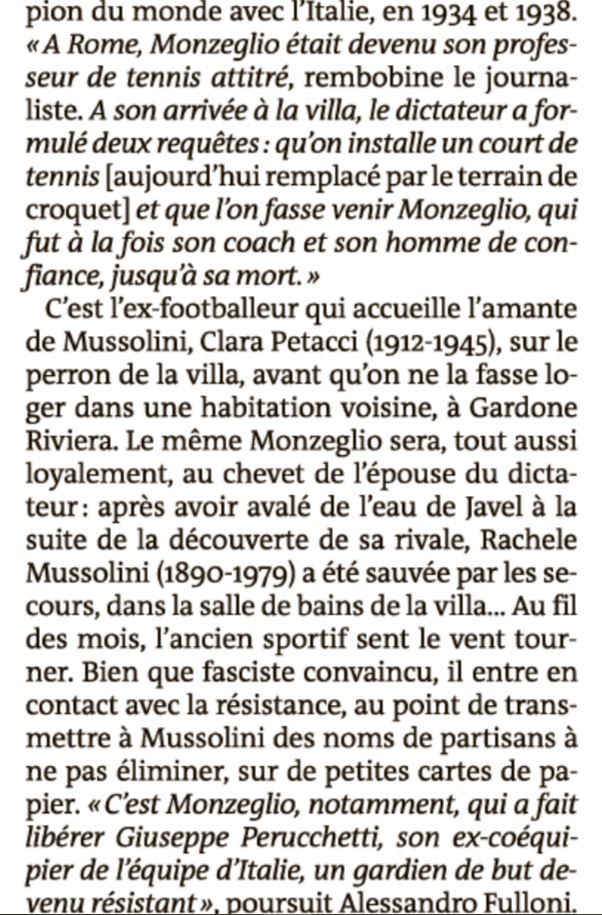 Da non crederci... Il terzino e il Duce su <a href="/lemondefr/">Le Monde</a> (#Monzeglio  <a href="/solferinolibri/">solferinolibri</a> )