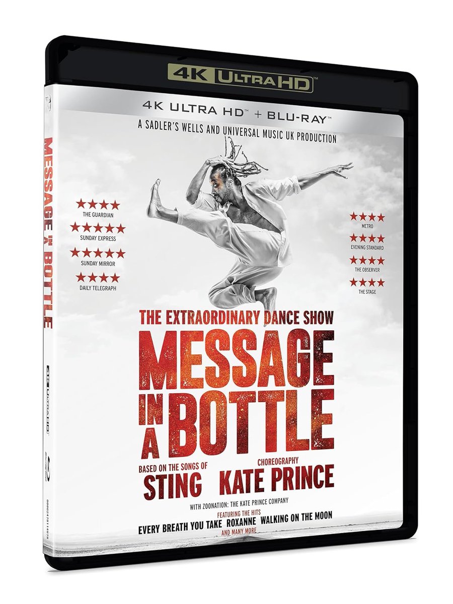 disc_connected's tweet image. ***ANNOUNCEMENT***

Coming on October 10th on #4K in the US from @MercuryStudios: #MessageInABottle (2024)!

Message In A Bottle combines highly original dance with breath-taking music in an uplifting story of humanity and hope. Using the music of Sting, Message In A Bottle is an