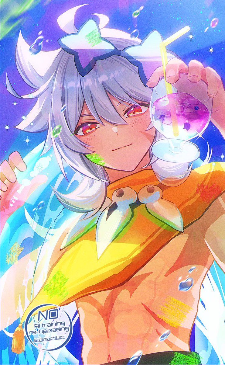 KamachiLico's tweet image. レザーくん誕生日おめでとう！🎉✨🐺🍖　
ナタの夏はどうだった？
#レザー生誕祭2025 #Razor