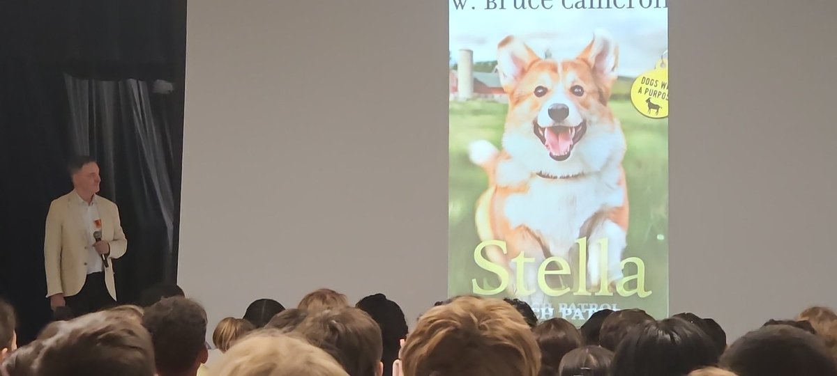 Author visit today...W. Bruce Cameron