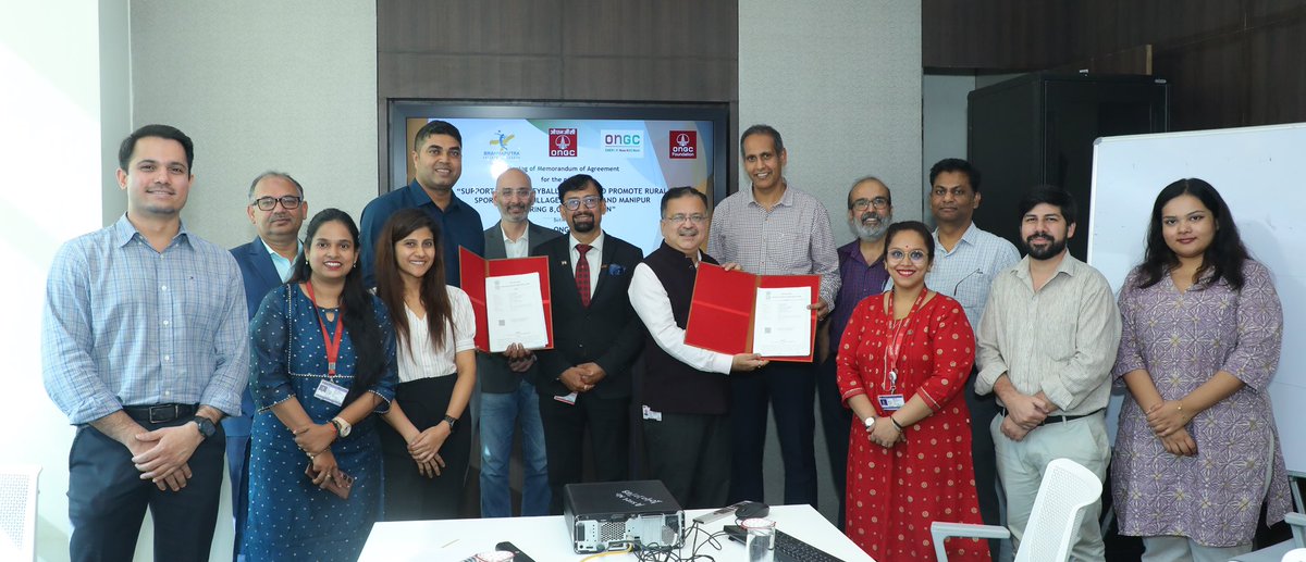 #ONGC to support the Brahmaputra Volleyball League in North East through CSR. This initiative, with ONGC Foundation and Assam Volleyball Mission 100, will empower over 8,000 young athletes. This social collaboration will foster youth development, strengthen communities, and