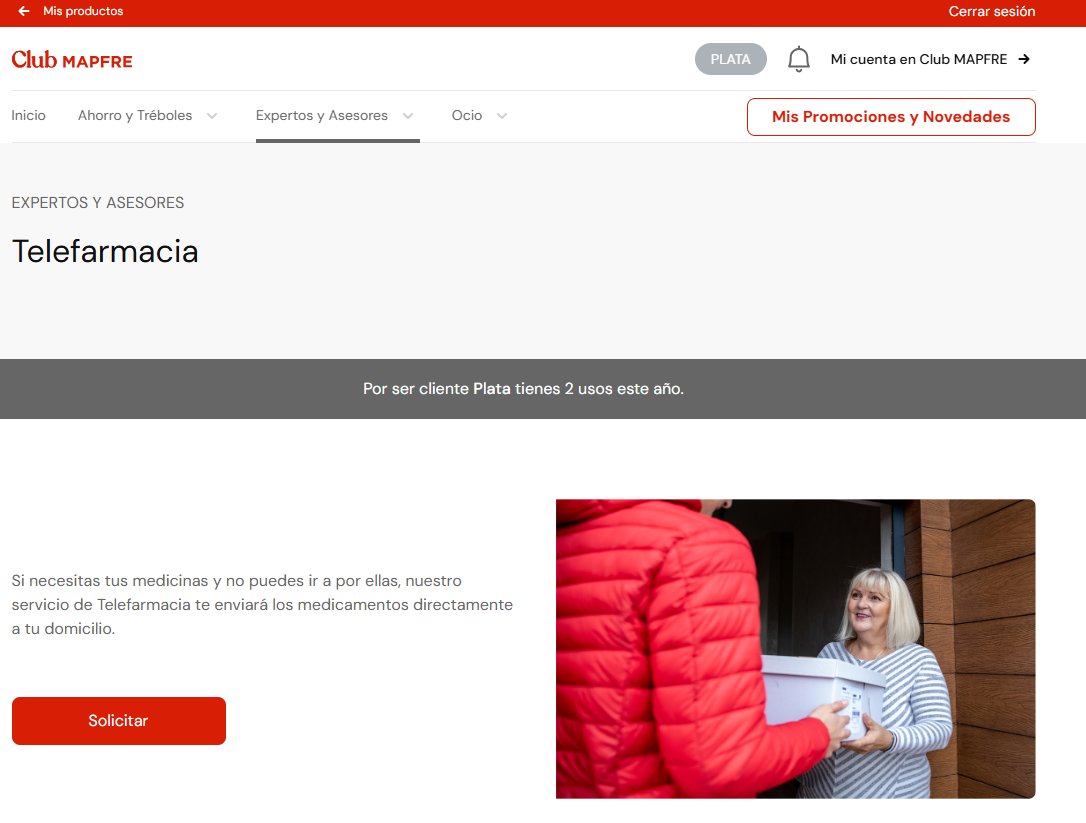 rgarvila's tweet photo. @MAPFRE_ES frustración total por el tiempo perdido al tratar de pedir medicamentos para casa.  El telefono no lo cogen y al cogerlo los clientes plata no tenemos el servicio, pero en la web dice justo lo contrario https://t.co/Y372m52ppw