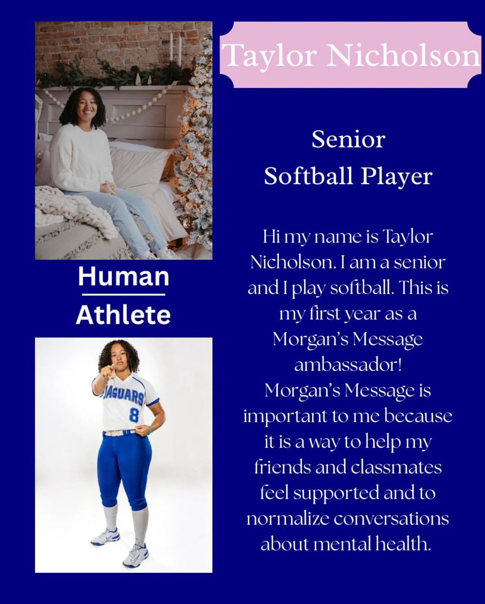 Beyond honored to be a Morgan’s Message Ambassador for HBHS 💙