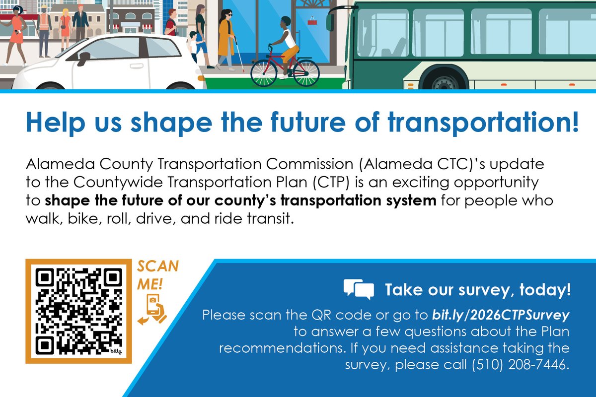 Caltrans District 4 (@caltransd4) on Twitter photo š¶āāļøš·<a href="/AlamedaCTC/">Alameda CTC</a> is updating the Countywide Transportation Plan and wants your input! Take the survey to share your experience and priorities for improving transportation. š· bit.ly/2026CTPSurvey š¶āāļøš·<a href="/AlamedaCTC/">Alameda CTC</a> is updating the Countywide Transportation Plan and wants your input! Take the survey to share your experience and priorities for improving transportation. š· bit.ly/2026CTPSurvey