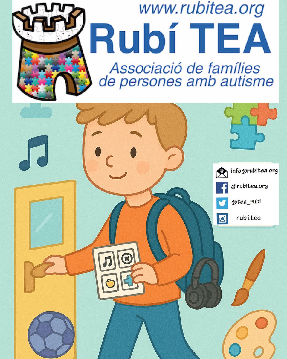 Iniciación deportiva, aprendizaje de bicicleta, fútbol, piscina y yoga en familia. 
Todas las actividades son adaptadas para los menores con TEA. 
Si necesitas más info envía un mail a info@rubitea.org #TEA #rubicity #autisme #autismo #rubitea l Amb el Suport de <a href="/AjRubi/">Ajuntament de Rubí</a>