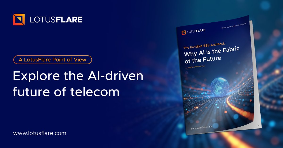 Lotus_Flare's tweet photo. Want to know how AI is truly changing the telecom industry? Download our latest POV to learn more: https://t.co/UBoMJ8kMwO https://t.co/M5BzJRAwWW