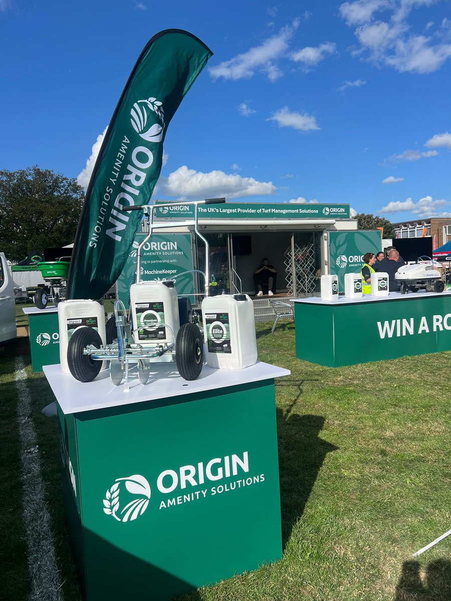 OriginAmenity's tweet image. The setup for @GroundsFest 2025 is almost complete!

We look forward to welcoming attendees onto our stands once the event opens its doors tomorrow.

Come see us on Stands RB140 &amp;amp; 20 to learn more about our vast #GroundsManagement and #linemarking ranges.

You can also enter our