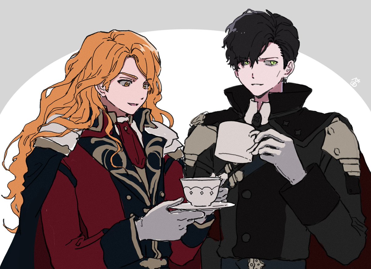 #FE3H 
my friend drew me Ferdibert😭🧡🖤