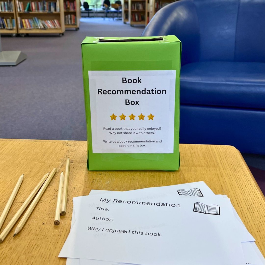 FarnhamLibrary's tweet image. We want to create a special display of the books that YOU recommend!

Comment below with the title &amp;amp; author of the book, and why you enjoyed it! 📚⭐

Or visit us at #FarnhamLibrary, fill in the form and post it in our recommendation box 📝

@SurreyLibraries #BookRecommendations
